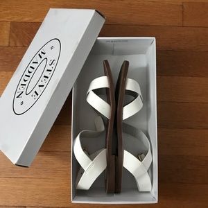 White STEVE MADDEN sandals